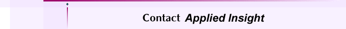 Contact Applied Insight